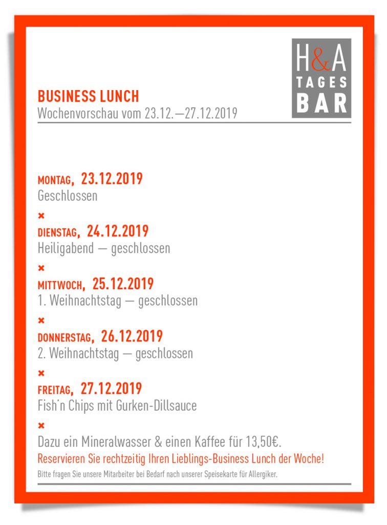 frohe Weihnachten und einen guten Rutsch ins neue Jahr, Restauran tund Tagesbar