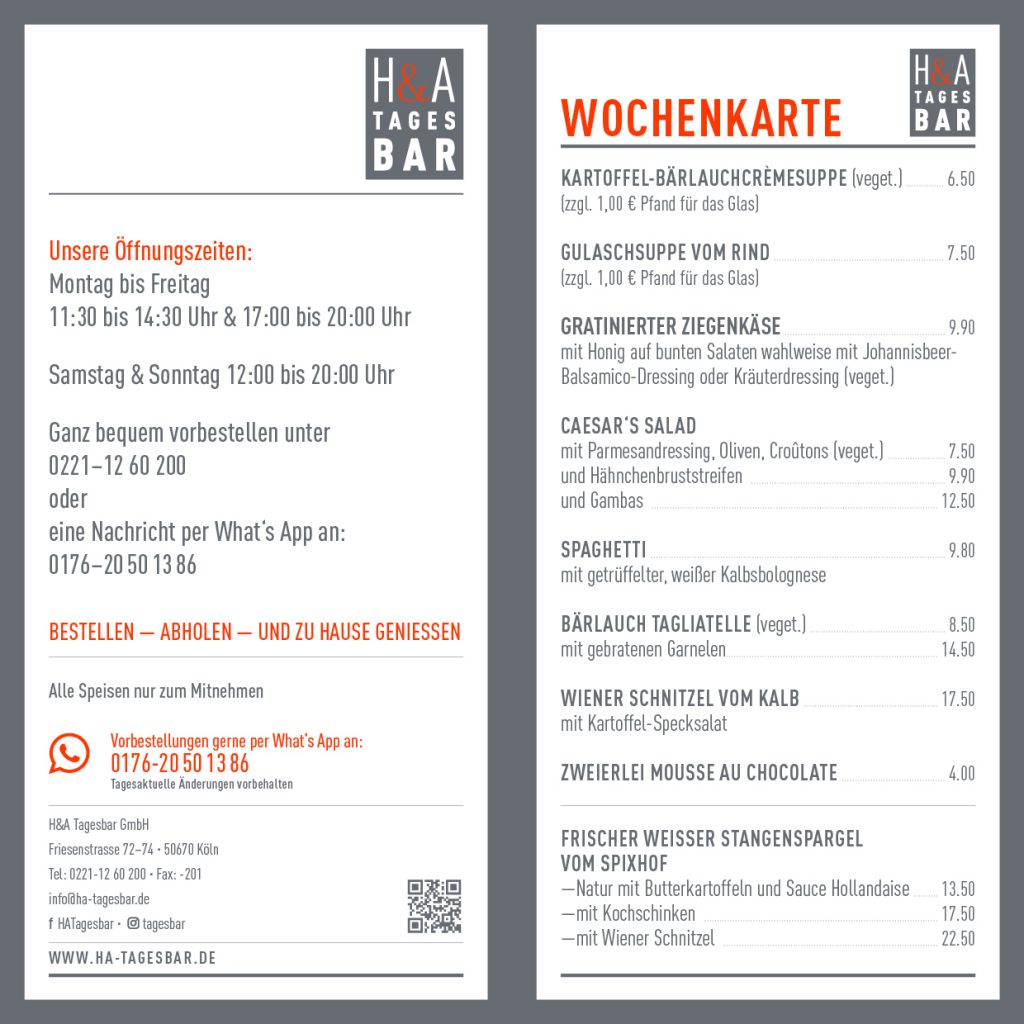 Spargelzeit in der H&A Tagesbar, Spixhof in Dormagen, Kartoffeln und Sauce Hollondaise, Kochschinken oder Wiener Schnitzel