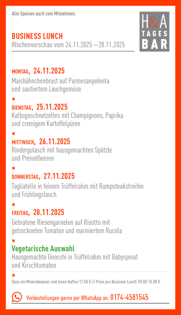 Business Lunch in Köln