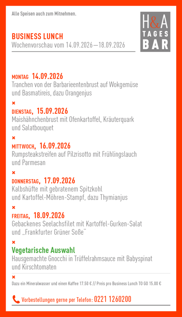 Die Tagesbar